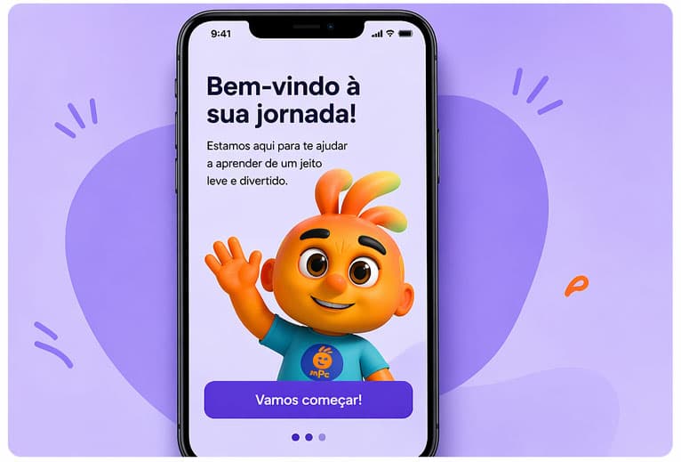 App · Tela de onboarding